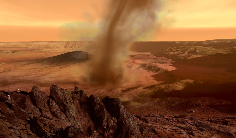 Illustration for article titled Here's what the weather on Mars would really look like